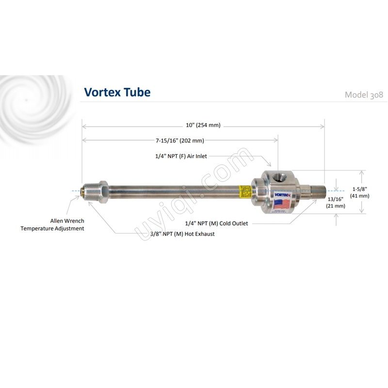美國VORTEC渦流管(308-35-H)