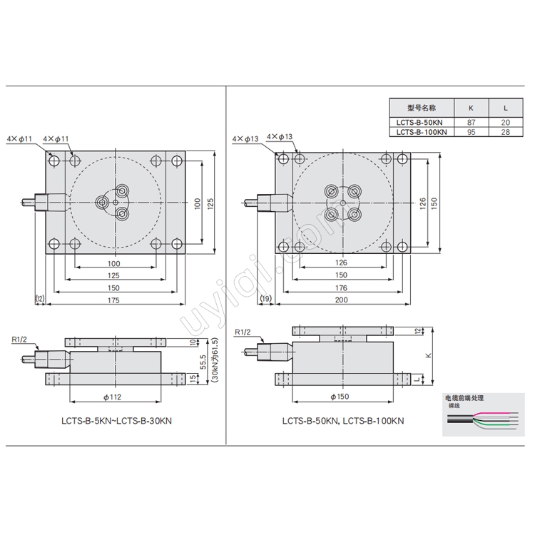 LCTS-B不銹鋼載荷傳感器日本KYOWA