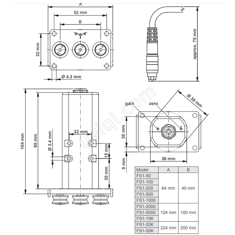 FS1-50張力傳感器德國(guó)schmidt