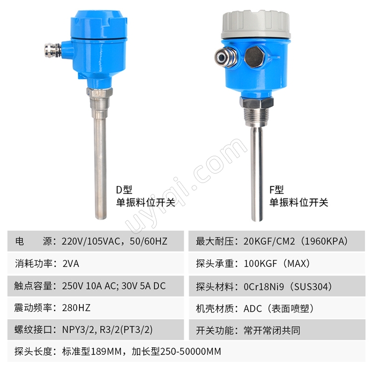 振棒物位開關(guān)JY-RBZB61冀儀